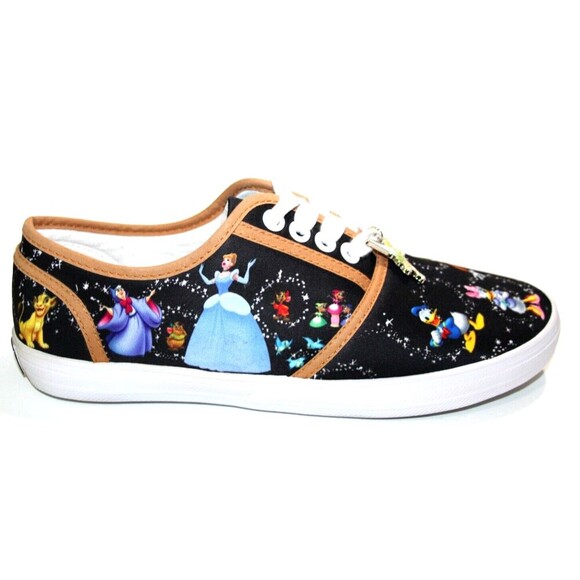 Disney Magic Women Canvas Shoes Sneakers Bradford Exchange Character Art Size 7 - Picture 3 of 16
